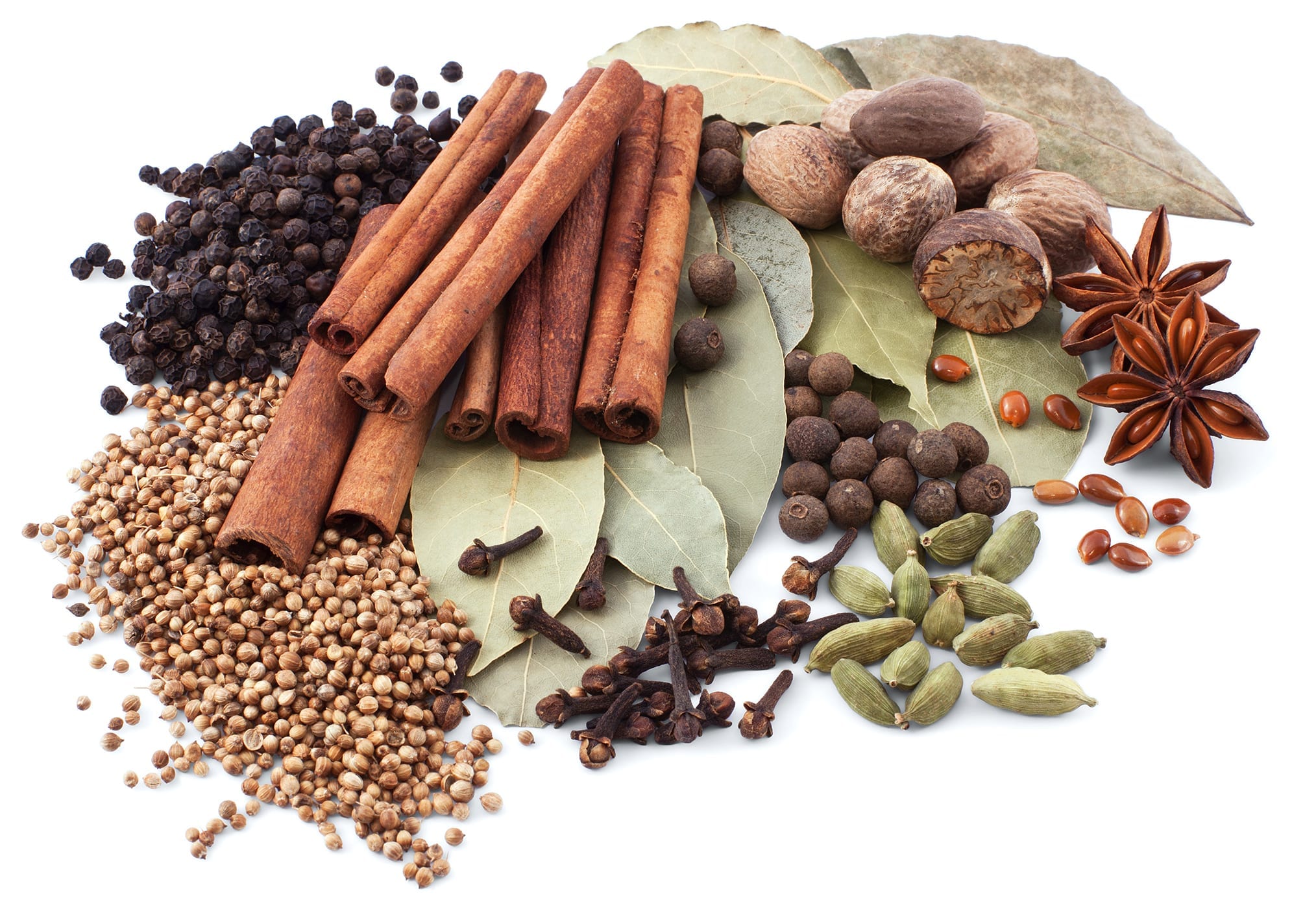 Various raw spices
